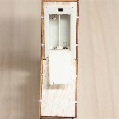 Фигура деревянная "Звезда Сани с Оленями", 28х28х5 см, 2*AA (не в компл.) 10 LED - фото 2031621