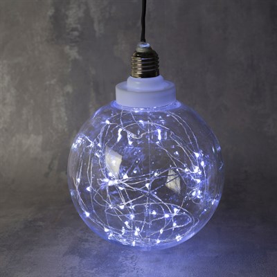 УЦЕНКА Фигура "Лампочка" 15 см, 50 LED-12V, адаптер в комплекте, БЕЛЫЙ - фото 2031637