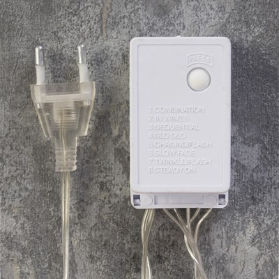 Фигура уличная "Звезда сине-белая", 58х58х4 см, пластик, 220В, 3 м провод, контр. 8р. - фото 2031717