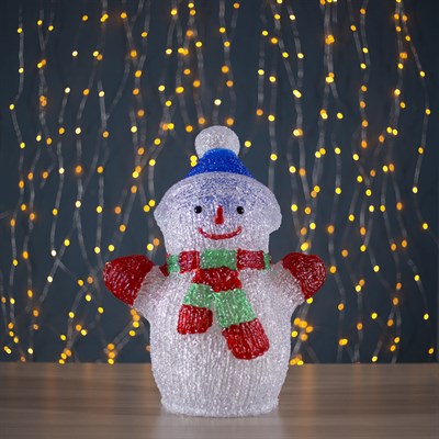 Фигура акрил. "Снеговик" 34х23х45 см, контроллер с димером, 50 LED, 220V - фото 2031720