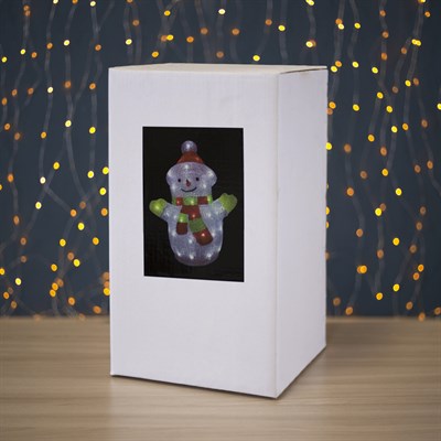 Фигура акрил. "Снеговик" 34х23х45 см, контроллер с димером, 50 LED, 220V - фото 2031723
