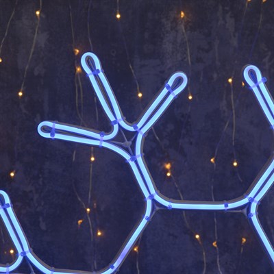 Фигура неоновая "Снежинка" 50х50 см, 480 LED, 220V, СИНИЙ - фото 2031740