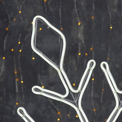 Фигура неоновая "Снежинка" 67х67 см, 720 LED, 220V, БЕЛЫЙ - фото 2031743