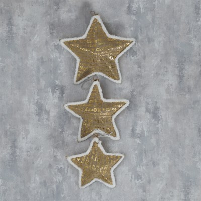 Фигура ткань "Звёзды" 25х30х35 см, 30 LED, 220 В - фото 2031761