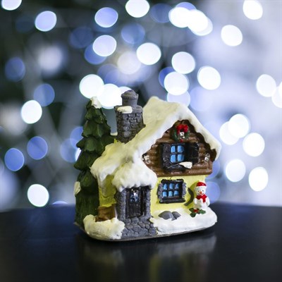 Фигурка светящаяся "Новогодний домик" - фото 2031800