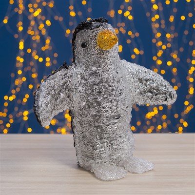 Фигура акрил. "Пингвин с крыльями" 32х30 см, контрол. 8р, 220V - фото 2031804