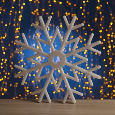 Фигура "Снежинка" d=40 см, пластик, 30 LED, 220V, контрол. 8р. МУЛЬТИ - фото 2031812