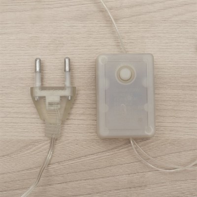 Фигура "Снежинка" d=25 см, пластик, 30 LED, 220V, контрол. 8р. БЕЛЫЙ - фото 2031825