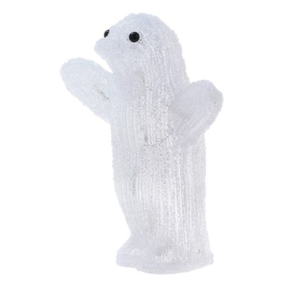 Фигура акрил. "Пингвин белый" 29х16 см (батарейки АА 3шт) - фото 2031837