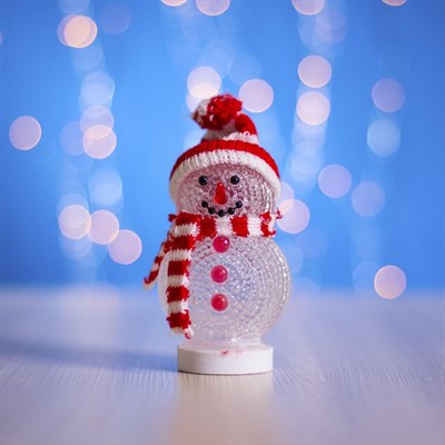 Фигура акрил. "Снеговичок" 15х10 см, USB - фото 2031844