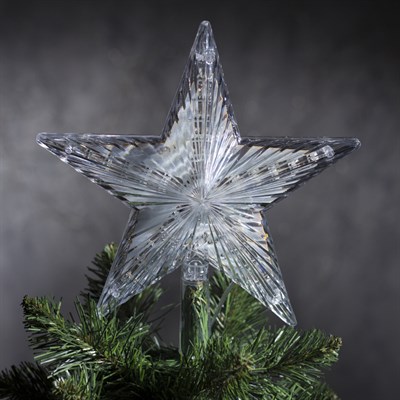 Фигура "Звезда белая ёлочная" 22Х22 см, пластик, 30 LED, 240V МУЛЬТИ, шнур 2 метра - фото 2031848