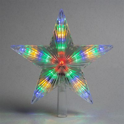 Фигура "Звезда белая ёлочная" 22Х22 см, пластик, 30 LED, 240V МУЛЬТИ, шнур 2 метра - фото 2031849