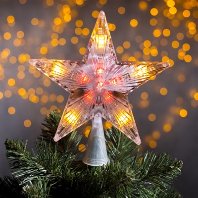Фигура "Звезда белая ёлочная" 17Х17 см, пластик, 20 LED, 240V МУЛЬТИ - фото 2031852