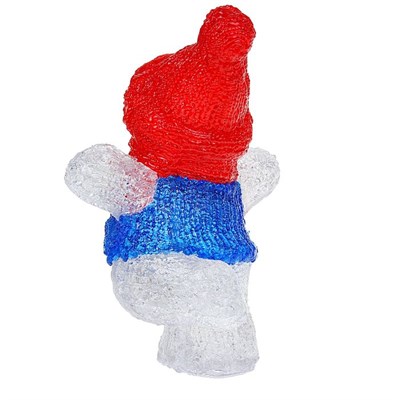 Фигура акрил. "Снеговик танцор малый" 20х17х29 см, контроллер с димером, 24 LED, 220V - фото 2031861