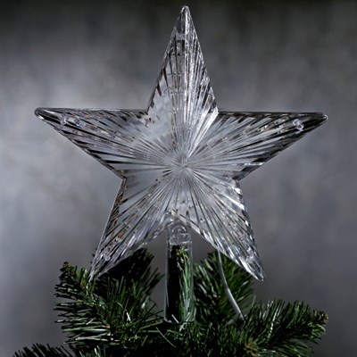 Фигура "Звезда белая ёлочная" 22Х22 см, пластик, 30 LED, провод 2 м, 240V КРАСНЫЙ - фото 2031865