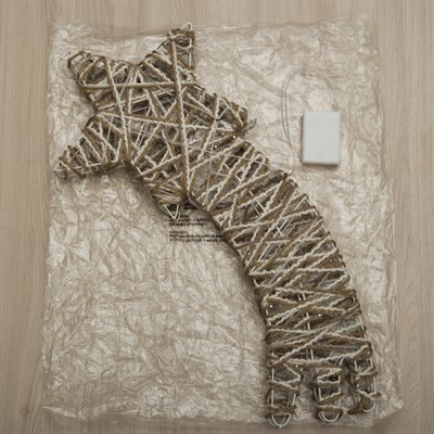 Фигура металл "Комета" 60х4х26 см (3xAA не в компл.) 20 LED, ТЕПЛО-БЕЛЫЙ - фото 2031877