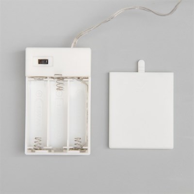 Фигура пласт. "Бант с шишками" 7х35х60 см,(3хАА не в компл.), 50 LED,ТЕПЛ. БЕЛЫЙ - фото 2031934