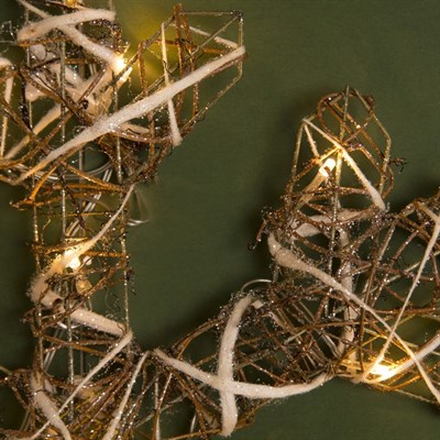 Фигура дерев. "Снежинка из веток" 4х50х50 см,(3хАА не в компл.), 20 LED,ТЕПЛ. БЕЛЫЙ - фото 2031959