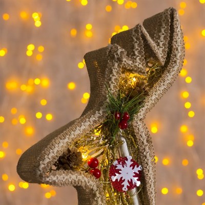 Фигура дерев "Олень ветки" 45х5х49 см (2xAA не в компл.) 14 LED, ТЕПЛО-БЕЛЫЙ - фото 2031987