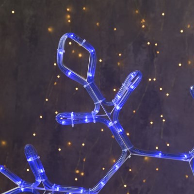 Фигура дюралайт "Снежинка" 65х65 см,120/20 LED, СИНИЙ-БЕЛЫЙ - фото 2032003