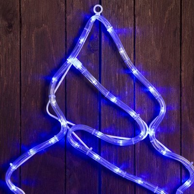 Фигура дюралайт "Елочка" 40х47 см,72/12 LED,мерцание,220V СИНИЙ-БЕЛЫЙ - фото 2032018