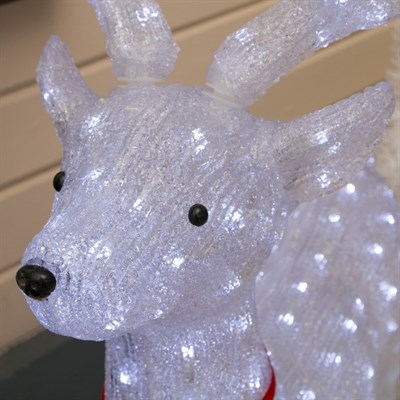 Фигура акрил. "Олень величавый" 80х50х130 см, контр. низковольтный, 228 LED, 24V - фото 2032027
