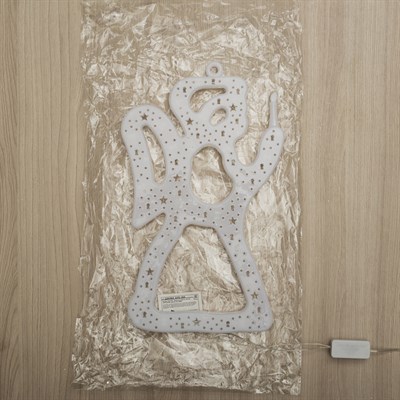 Фигура "Ангелок" 30х20 см, пластик, 20 LED, 240V RG/RB - фото 2032037