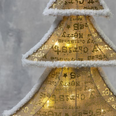 Фигура ткань "Ёлка" 50 см, 30 LED, 220 В - фото 2032098