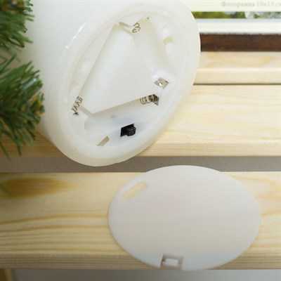 Фигура световая новогодняя свеча "Ёлка и мальчик", 16х11х11 см, от бат 3*АА(не в компл.) - фото 2032157