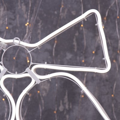 Фигура из неона "Колокольчик", 60 х 50 см, 3 метров, 360 LED, 220 В, БЕЛЫЙ - фото 2032165