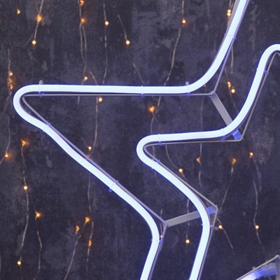 Фигура из неона "Звезда", 55 см, 3 метров, 360 LED, 220 В, СИНИЙ - фото 2032167