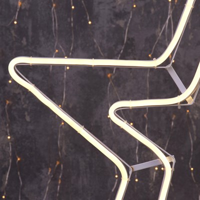 Фигура из неона "Звезда", 55 см, 3 метров, 360 LED, 220 В, ТЁПЛЫЙ БЕЛЫЙ - фото 2032169