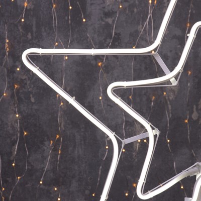 Фигура из неона "Звезда", 55 см, 3 метров, 360 LED, 220 В, БЕЛЫЙ - фото 2032171