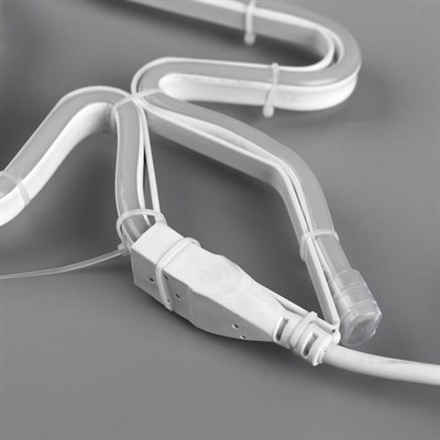 Фигура из неона "Снежинка", 75 см, 6 метров, 720 LED, 220 В, ТЁПЛЫЙ БЕЛЫЙ - фото 2032177