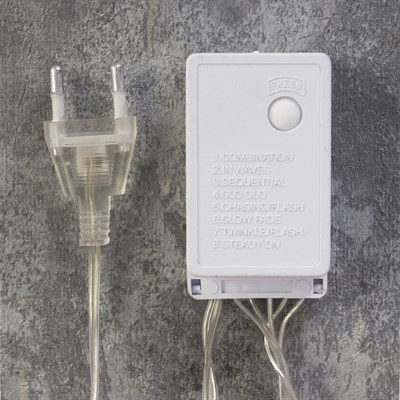 Фигура уличная "Звезда красно-жёлтая", 58х58х4 см, пластик, 220В, 3 м провод, контр. 8р. - фото 2032226