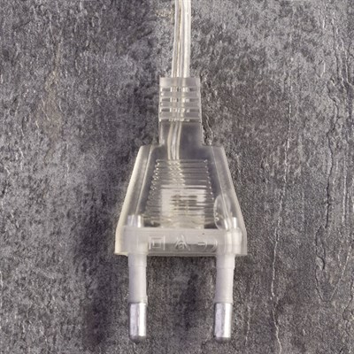 Фигура уличная "Снежинка белая", 53х53х3.5 см, пластик, 220В, 3 м провод, фиксинг, БЕЛЫЙ - фото 2032245