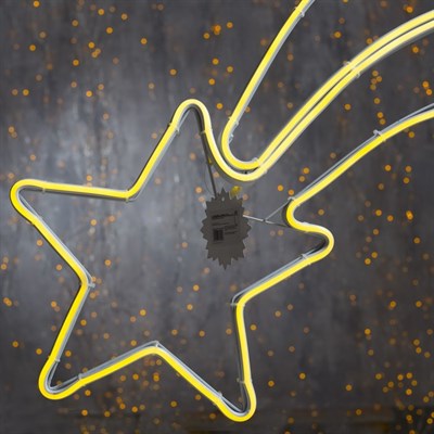 Фигура неоновая "Комета" 70х27 см, 360 LED, 220V, ТЕПЛЫЙ-БЕЛЫЙ - фото 2032292