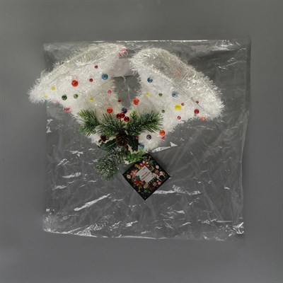 Фигура новогодняя "Колокольчики с шариками", 20 LED, 42 х 27 см, от батареек (не в компл) - фото 2032312