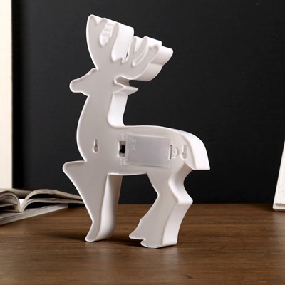 Ночник "Олененок" 8хLED батарейки 2хАА МИКС 18,5х3,5х25 см. - фото 2032385