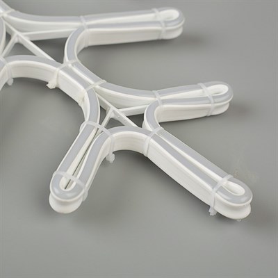 Фигура неоновая "Снежинка" 51 см, 480 LED, 12V,  контроллер 8 режимов СИНЕ-БЕЛЫЙ - фото 2032390