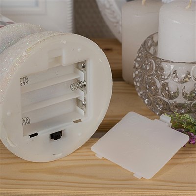 Фигура световая свадебная свеча "Голуби", 26х10х10 см, от бат. 2*ААА(не в компл.),RGB - фото 2032398