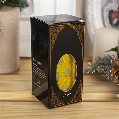 Фигура световая "Свеча золото снеговик", 9х5х5 см, от батареек 2 шт 2032 (в компл.) Т-БЕЛЫЙ - фото 2032410