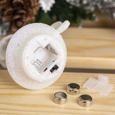 Фигура световая "Свеча в чашке", 12 свечей, 8х7х6 см, от батареек 3 шт AG13, RGB - фото 2032415