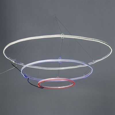 Фигура неоновая "Флаг РФ" 35х65х95 см, 576 LED, 220V, БЕЛЫЙ-СИНИЙ-КРАСНЫЙ - фото 2032441