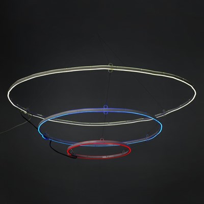 Фигура неоновая "Флаг РФ" 35х65х95 см, 576 LED, 220V, БЕЛЫЙ-СИНИЙ-КРАСНЫЙ - фото 2032449