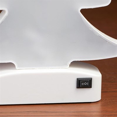 Ночник "Елочка" LED RGB батарейки 3хAAА 16,5х3,5х24 см. - фото 2032461