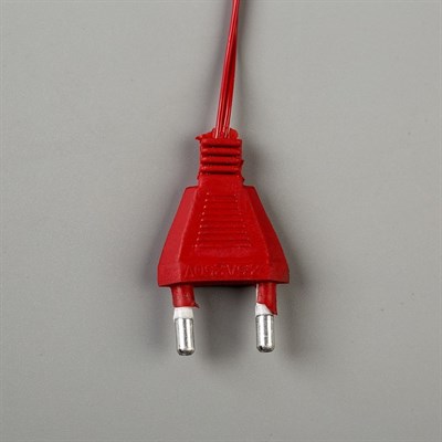 Фигура "Звезда Красная ёлочная" 24Х24 см, пластик, 30 ламп,2 м провод, 240V КРАСНЫЙ - фото 2032487