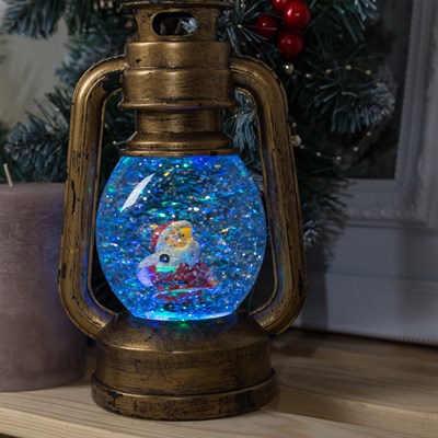 Световая фигура "Фонарик и Дед Мороз", 220V, 1 LED - фото 2032494