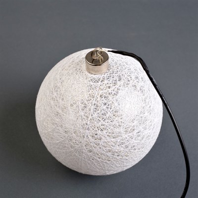 Фигура "Шар плетеный" 15 см, 50 LED-12V, нить белая, адаптер в комплекте, ТЕПЛЫЙ БЕЛЫЙ 3612 - фото 2032501