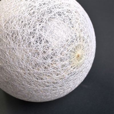 Фигура "Шар плетеный" 15 см, 50 LED-12V, нить белая, адаптер в комплекте, ТЕПЛЫЙ БЕЛЫЙ 3612 - фото 2032502